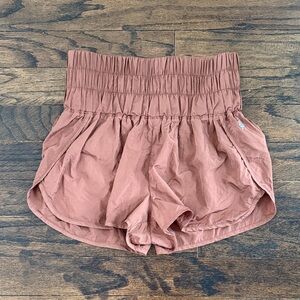 FP Movement by Free People High-Waisted Rust Shorts